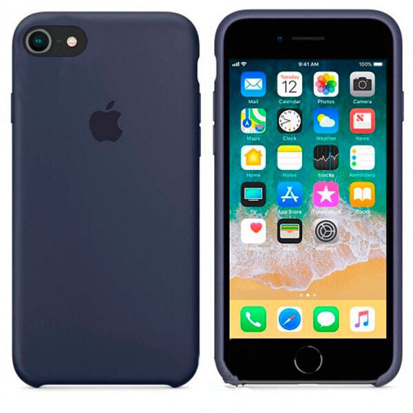 

Чехол Silicone Case Apple iPhone 6, 6S темно-Синий 08