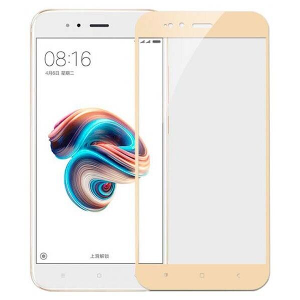 

Защитное стекло 2.5D Xiaomi Redmi Mi5X, Mi A1 Золотой