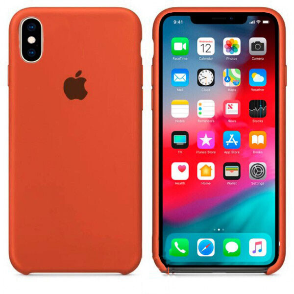 

Чехол Silicone Case Apple iPhone XS Max Коричневый 33