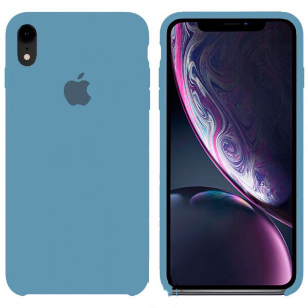 

Чехол Silicone Case Apple iPhone XR бледно-Голубой 53