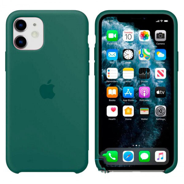 

Чехол Silicone Case Apple iPhone 11 бледно-Зеленый 55