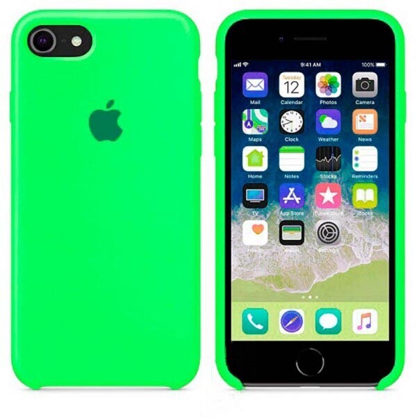 

Чехол Silicone Case Apple iPhone 6, 6S ярко-Зеленый 40