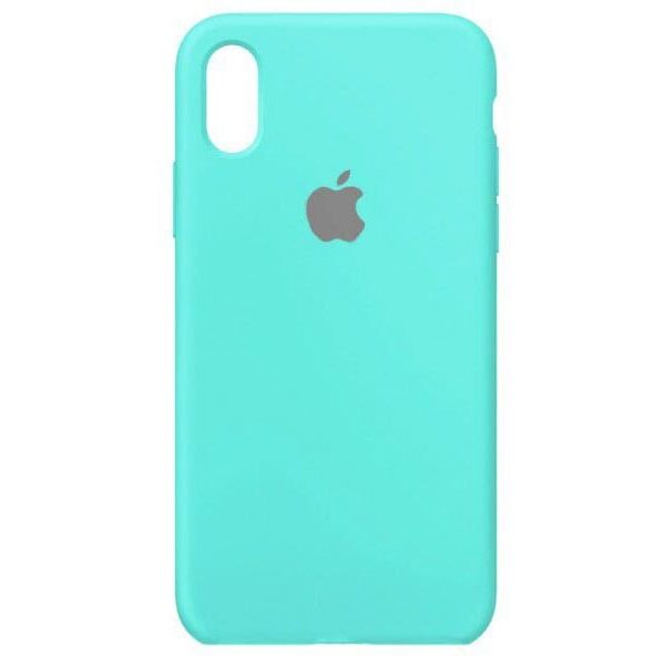 

Чехол Silicone Case Full Apple iPhone XS Max Бирюзовый