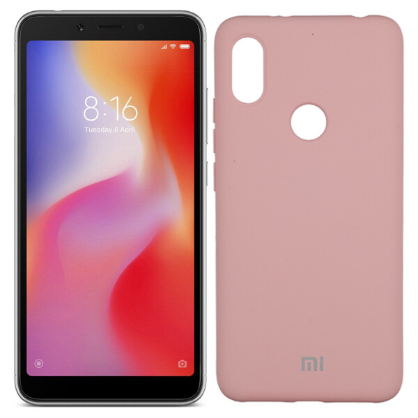 

Чехол силиконовый оригинальный для Xiaomi Redmi S2 Розовый FULL (26053)