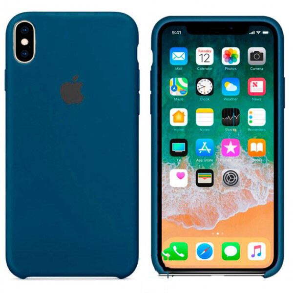 

Чехол Silicone Case Apple iPhone XS Max темно-Синий 36