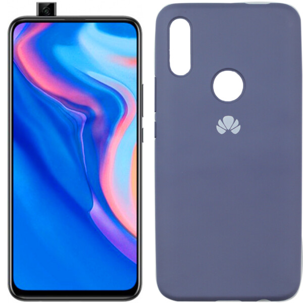 

Чехол силиконовый оригинальный для Huawei P Smart Z Светло серый FULL (27226)