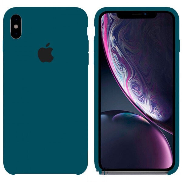 

Чехол Silicone Case Apple iPhone X, XS сине-Зеленый 46