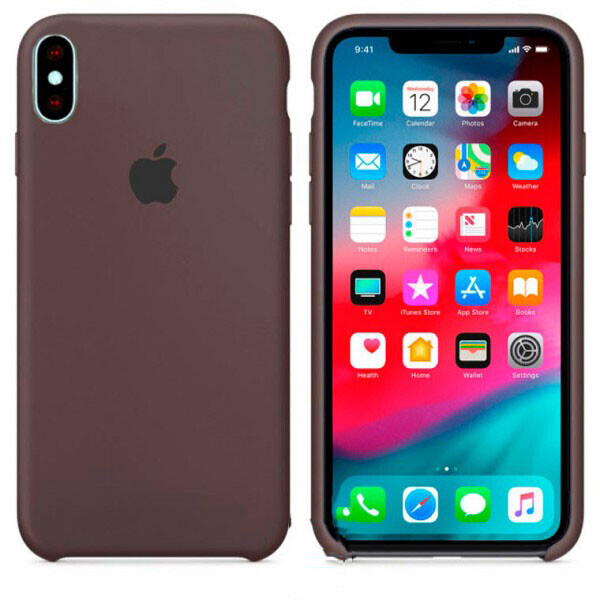 

Чехол Silicone Case Apple iPhone X, XS темно-Коричневый 22