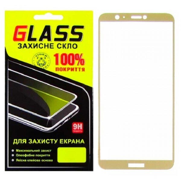

Защитное стекло 2.5D Huawei P Smart, Enjoy 7s Золотой Glass