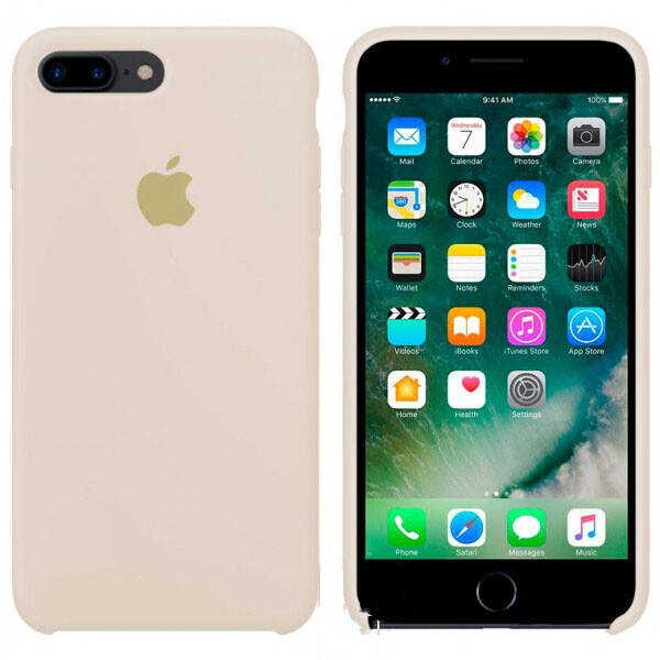 

Чехол Silicone Case Apple iPhone 7 Plus, 8 Plus Молочный 11