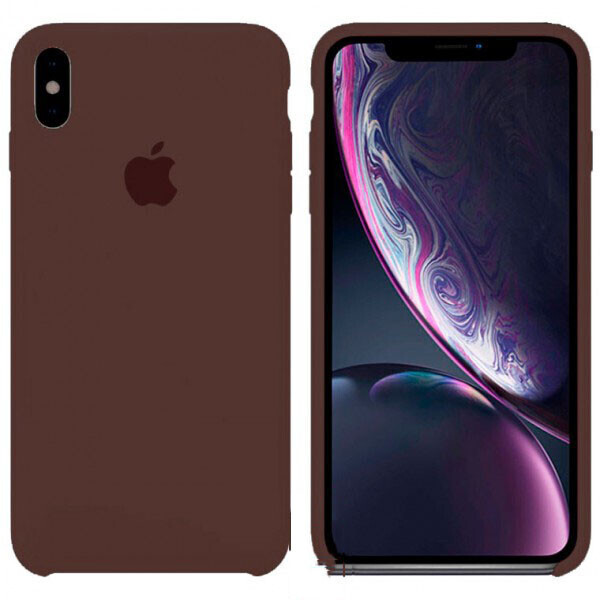 

Чехол Silicone Case Apple iPhone XS Max темно-Коричневый 22