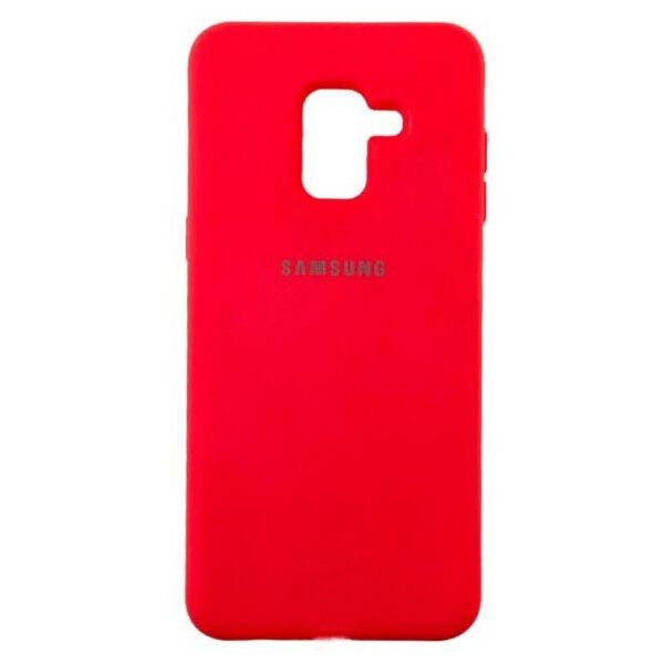 

Чехол Silicone Case Full Samsung A8 Plus (2018) A730 Красный