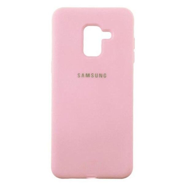 

Чехол Silicone Case Full Samsung A8 Plus (2018) A730 Розовый