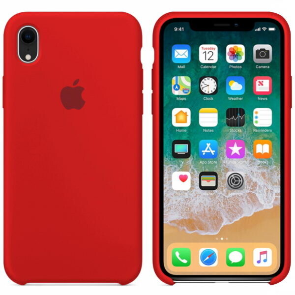 

Чехол силиконовый Silicone Case Apple iPhone XR (14) Красный