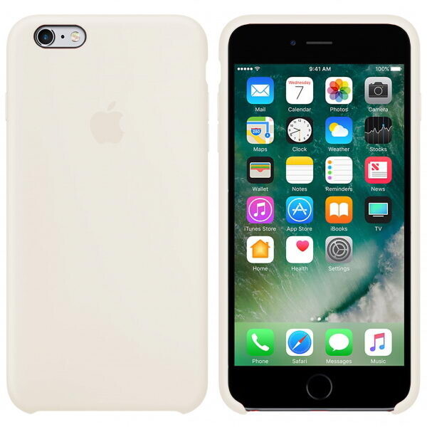 

Чехол силиконовый Silicone Case Apple iPhone 6, 6S (9) Белый