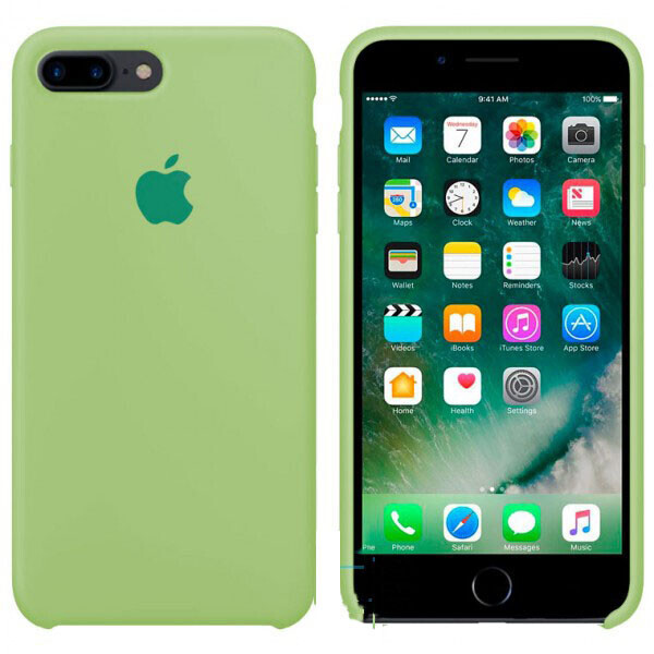 

Чехол Silicone Case Apple iPhone 7 Plus, 8 Plus салатовый 01