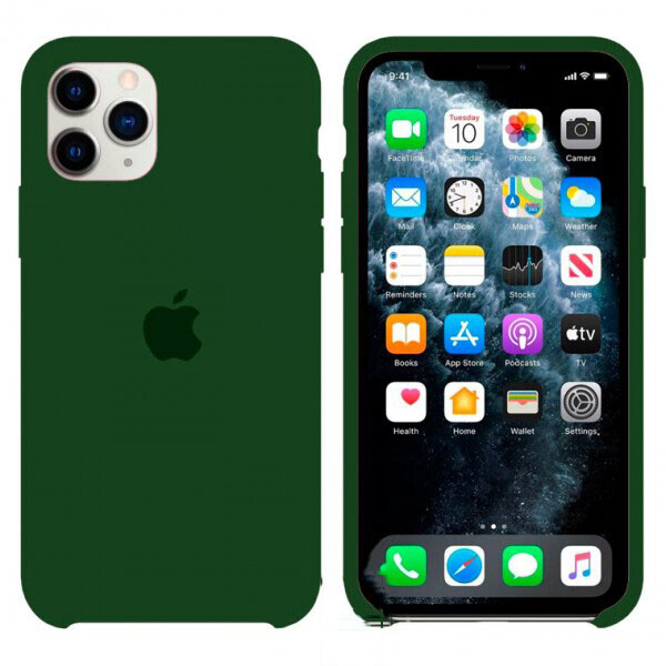 

Чехол Silicone Case Apple iPhone 11 Pro Max темно-Зеленый 54