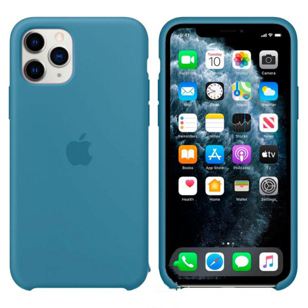 

Чехол Silicone Case Apple iPhone 11 Pro Max темно-Голубой 24