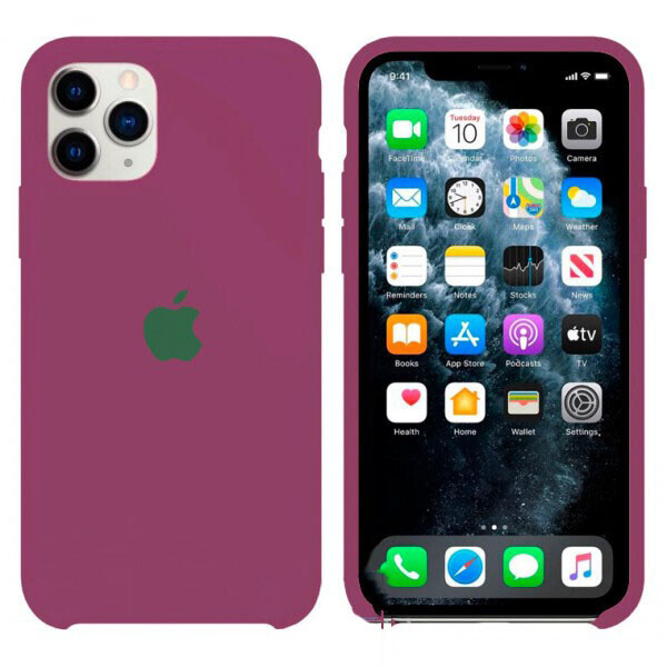 

Чехол Silicone Case Apple iPhone 11 Pro Max темно-Розовый 48
