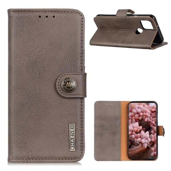 

Чехол-книжка KHAZNEH Wallet Cover для Oppo A15 / A15s - Khaki