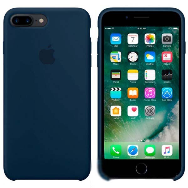 

Чехол Silicone Case Apple iPhone 7 Plus, 8 Plus темно-Синий 08