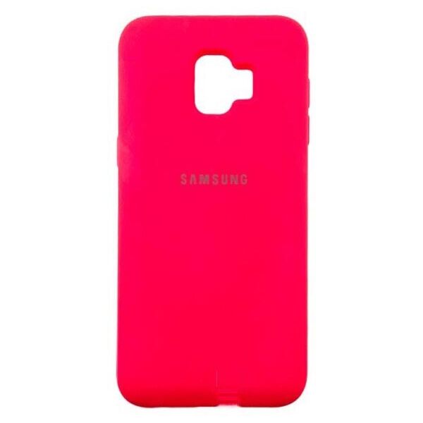 

Чехол Silicone Case Full Samsung J2 Core (2018) J260 Малиновый