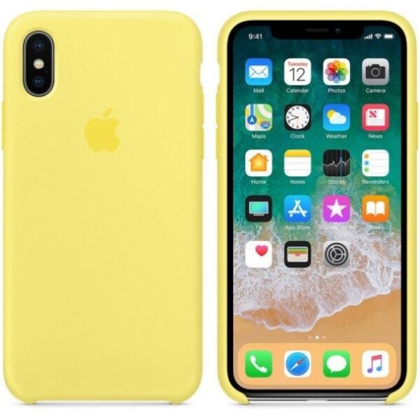 

Чехол Silicone Case Apple iPhone X, iPhone XS Оригинал Lemonade