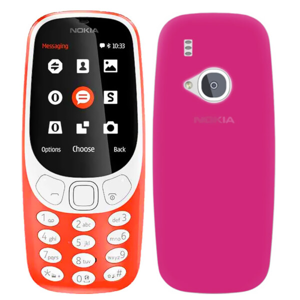 

Чехол силиконовый оригинальный для Nokia 3310 New Pink (16038)