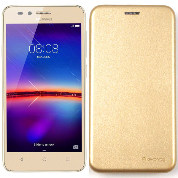 

Чехол-книжка U-Like Best Huawei Y6 Pro Gold (28497)
