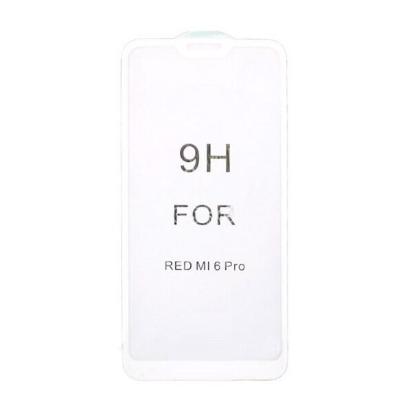 

Защитное стекло 5D Xiaomi Redmi 6 Pro, Mi A2 Lite Белый