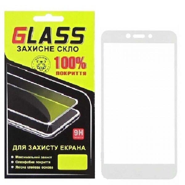 

Защитное стекло 3D Xiaomi Redmi 4X, Redmi Go Белый Glass