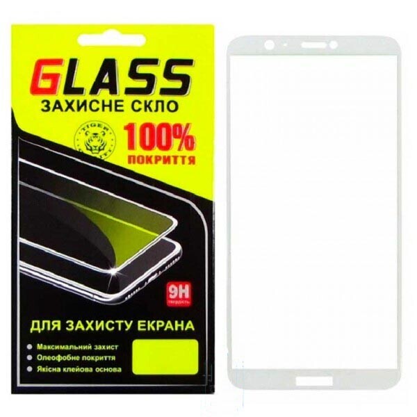 

Защитное стекло 2.5D Huawei P Smart, Enjoy 7s Белый Glass