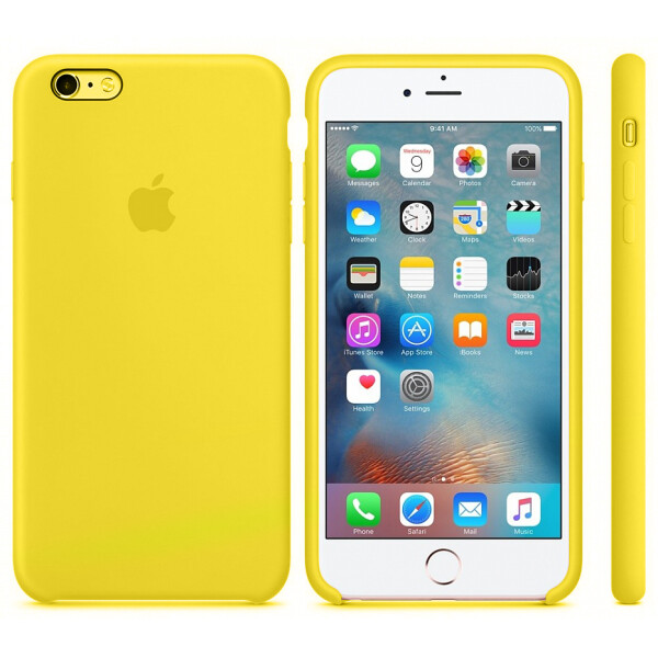 

Чехол силиконовый оригинальный для iPhone 5/5s/SE Желтый (17183)