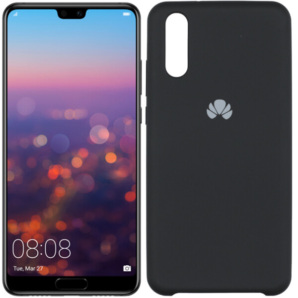 

Чехол силиконовый оригинальный для Huawei P20 Чёрный (22312)