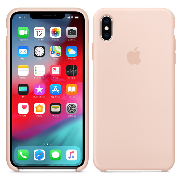 

Чехол силиконовый оригинальный для iPhone Xs Max Sand Pink (25728)
