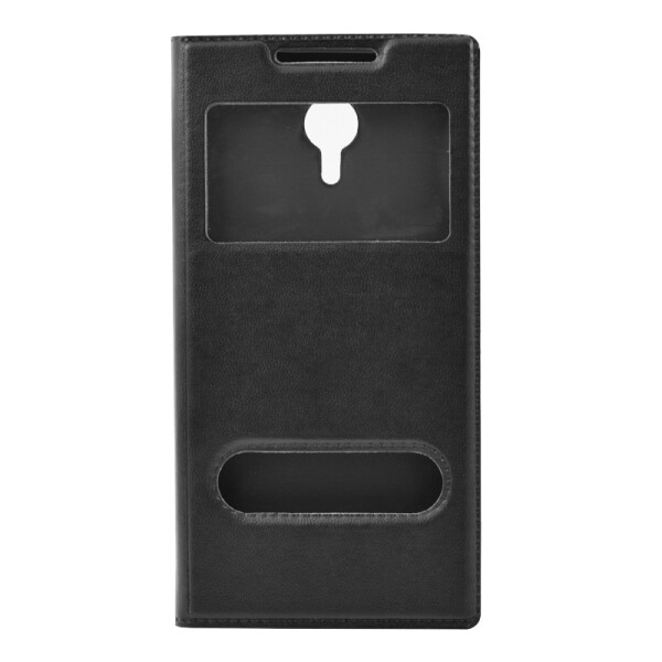 

Чехол книжка для Huawei Y3c Black with Window (8299)