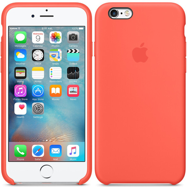 

Чехол силиконовый оригинальный для iPhone 6/6s Персиковый (17185)