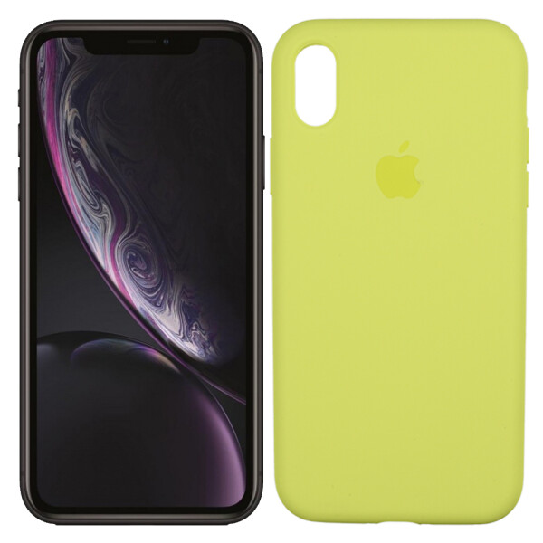 

Чехол силиконовый оригинальный для iPhone Xr Лимонный FULL (25990)