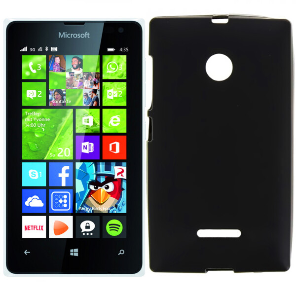 

Чехол силиконовый оригинальный для Nokia 435/532 (Microsoft) Black (3076)
