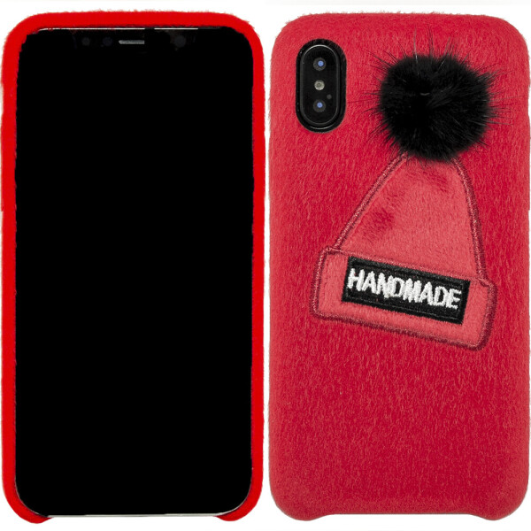 

Чехол накладка Jane Winter series для iPhone X Красный (18784)