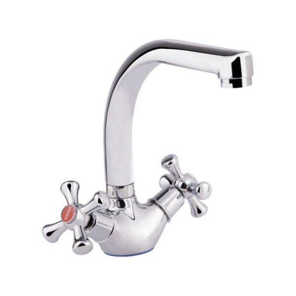 

Смеситель для кухни двухрычажный COSH 21 COSHCRMS21276F хром силумин 61964