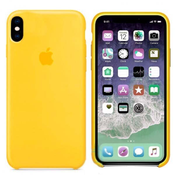

Чехол Silicone Case Apple iPhone X, XS Желтый 04