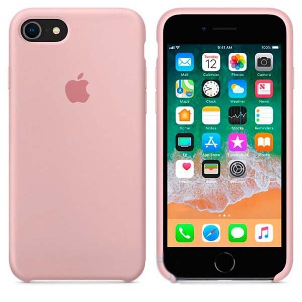 

Чехол Silicone Case Apple iPhone 7, 8 светло-Розовый 12