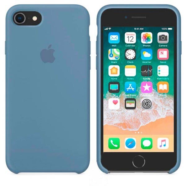

Чехол Silicone Case Apple iPhone 6, 6S темно-Голубой 24