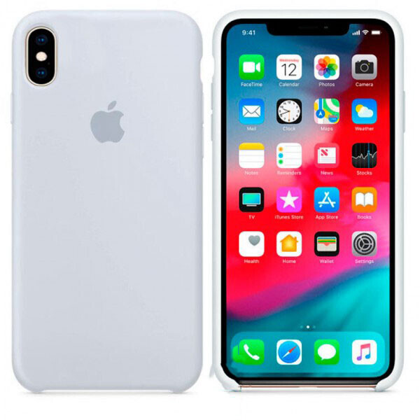 

Чехол Silicone Case Apple iPhone XS Max серо-Голубой 26