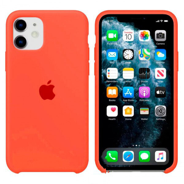 

Чехол Silicone Case Apple iPhone 11 светло-Оранжевый 02