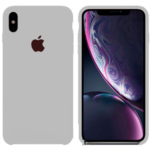 

Чехол Silicone Case Apple iPhone XS Max светло-Серый 23