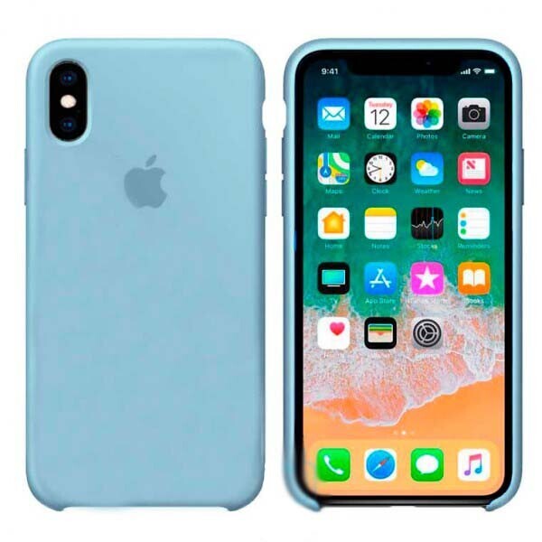 

Чехол Silicone Case Apple iPhone X, XS светло-Голубой 05
