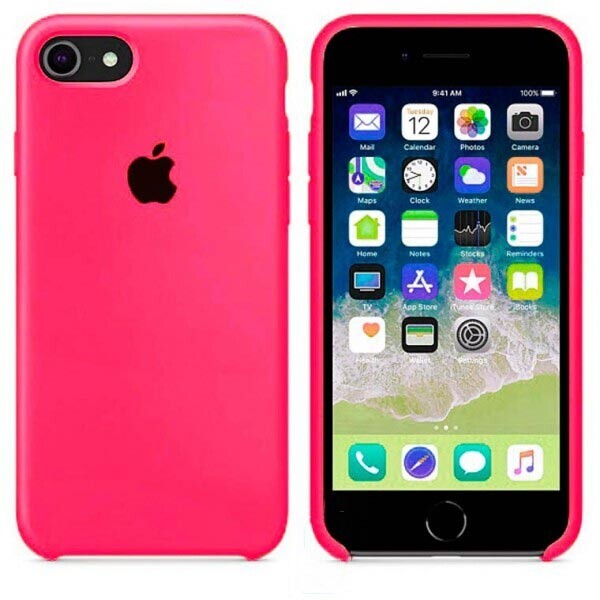 

Чехол Silicone Case Apple iPhone 6, 6S ярко-Малиновый 38