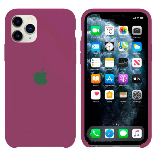 

Чехол Silicone Case Apple iPhone 11 Pro темно-Розовый 48